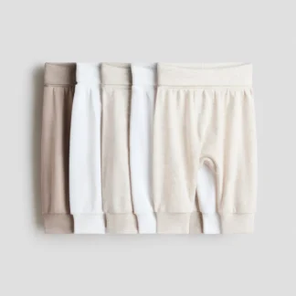 H&M フォールドオーバーウエストパンツ 5本セット