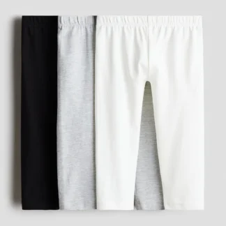 H&M コットンレギンス 3本セット