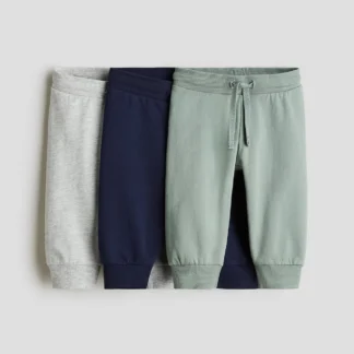 H&M コットンジョガーパンツ 3本セット