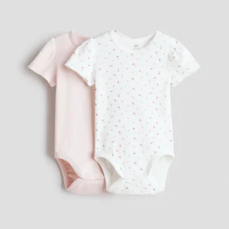 H&M 半袖ボディスーツ 2枚セット