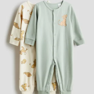 H&M カバーオールパジャマ 2着セット