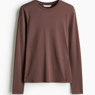 H&M 長袖マイクロファイバートップス