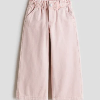 H&M ワイドレッグペーパーバッグデニム