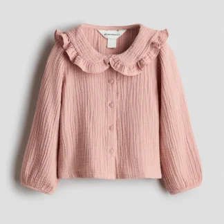 H&M コットンモスリンブラウス