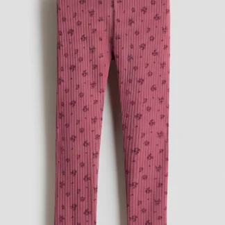 H&M コットンリブレギンス