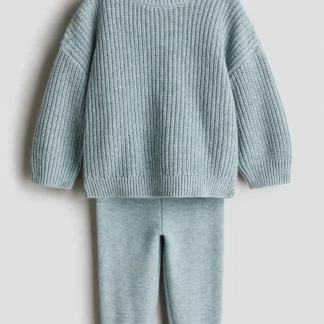 H&M コットンニット2アイテムセット