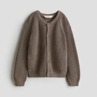 H&M コットンニットカーディガン