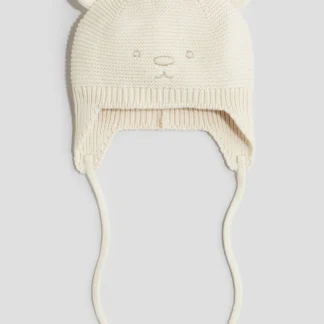H&M チンストラップ ニットビーニー