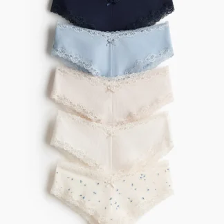 H&M Hipsterショーツ 5枚セット コットン×レース