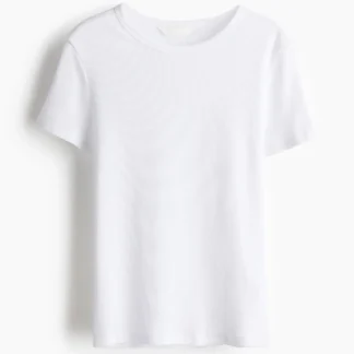 H&M リブTシャツ