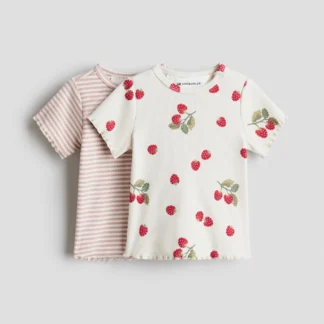 H&M 2-pack ribbed cotton tops
