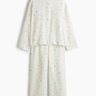 H&M コットンモスリンパジャマ