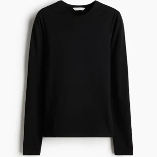 H&M コットンフィットトップス