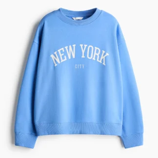 H&M テキストデザインスウェットシャツ