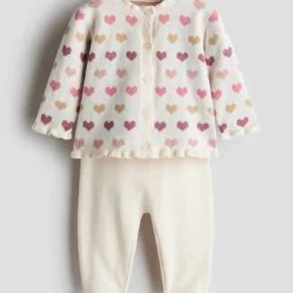 H&M ファインニット2アイテムセット