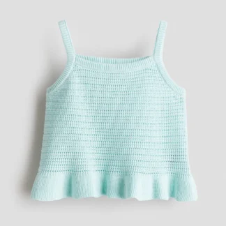 H&M コットンニットキャミトップス