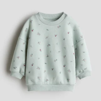 H&M プリント裏起毛スウェットシャツ