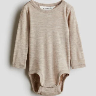 H&M メリノウールジャージーボディスーツ