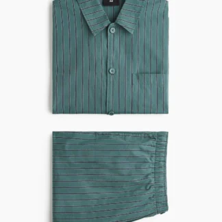 H&M ポプリンパジャマ シャツ&パンツ