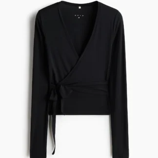 H&M モダールスポーツラップスタイルトップス