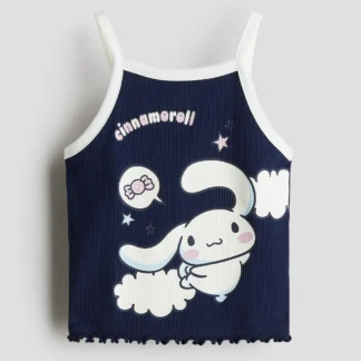 H&M プリントデザインキャミトップス