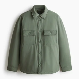 H&M ウォーターリペレント パッデッドオーバーシャツ