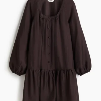 H&M フロントボタン チュニックワンピース