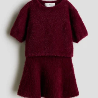 H&M フラッフィニット2アイテムセット
