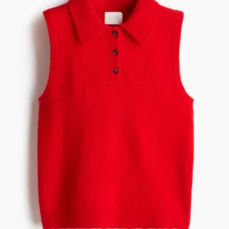 H&M 襟付きプルオーバーベスト