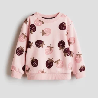 H&M プリント裏起毛スウェットシャツ