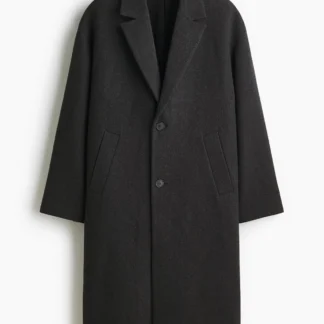 H&M ウールブレンド シングルブレストコート