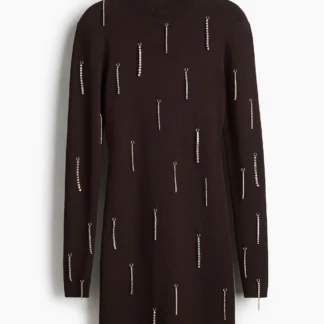 H&M ラインストーンエンベリッシュドワンピース