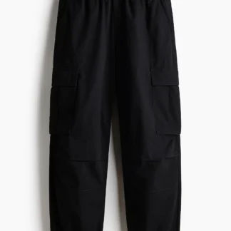 H&M ルーズフィット コットンカーゴパンツ