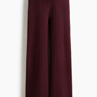 H&M ケーブルニットパンツ