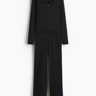 H&M コットンポインテルパジャマ
