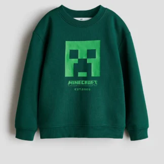 H&M プリントデザインスウェットシャツ