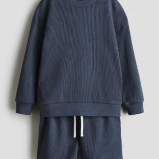 H&M コットンワッフル2アイテムセット