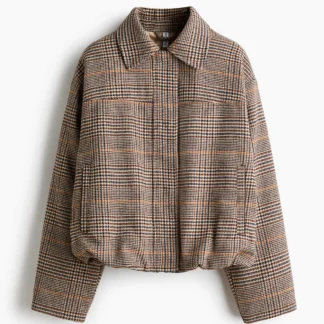 H&M 襟付きフライトジャケット