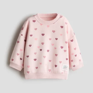 H&M プリントスウェットシャツ