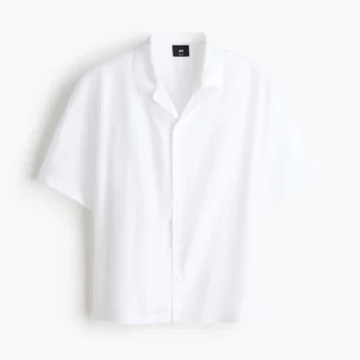 H&M リラックスフィット リネンリゾートシャツ
