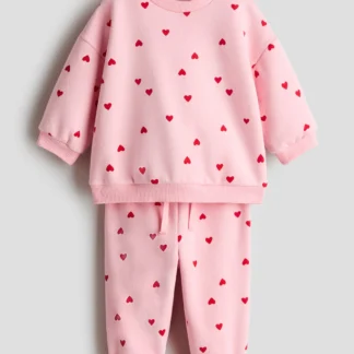 H&M プリントデザイン スウェット2アイテムセット