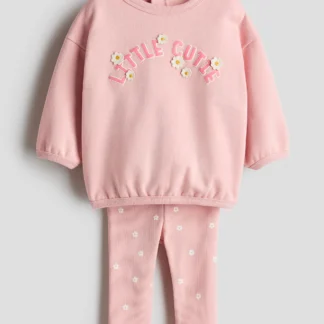 H&M トップス&レギンス 2アイテムセット