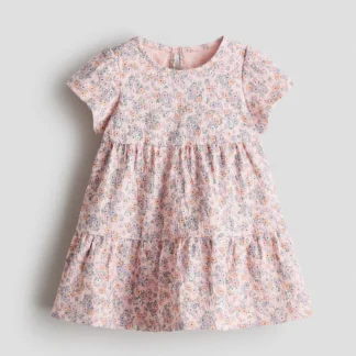 H&M プリントジャージーワンピース