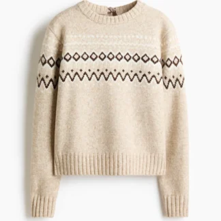 H&M ジャカードニットセーター