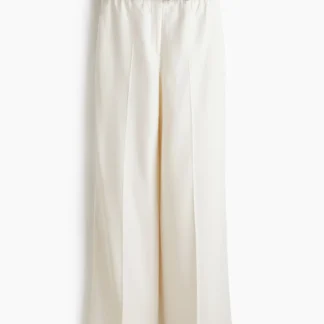 H&M ベルテッドテーラードパンツ