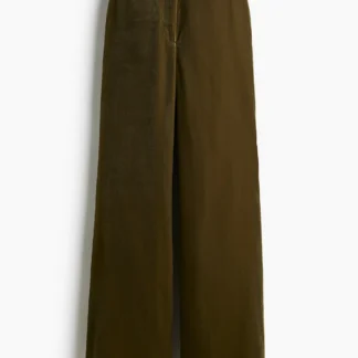 H&M ブーツカット ベルベットパンツ