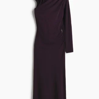 H&M ワンショルダー ドレープワンピース