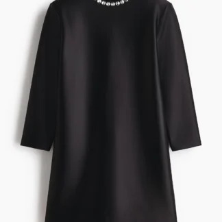 H&M エンベリッシュドミニワンピース
