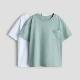 H&M ポケットTシャツ 2枚セット