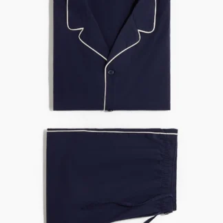 H&M コットンパジャマ シャツ&パンツ